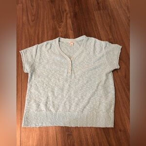 L. L. Bean Blue Cotton Top
